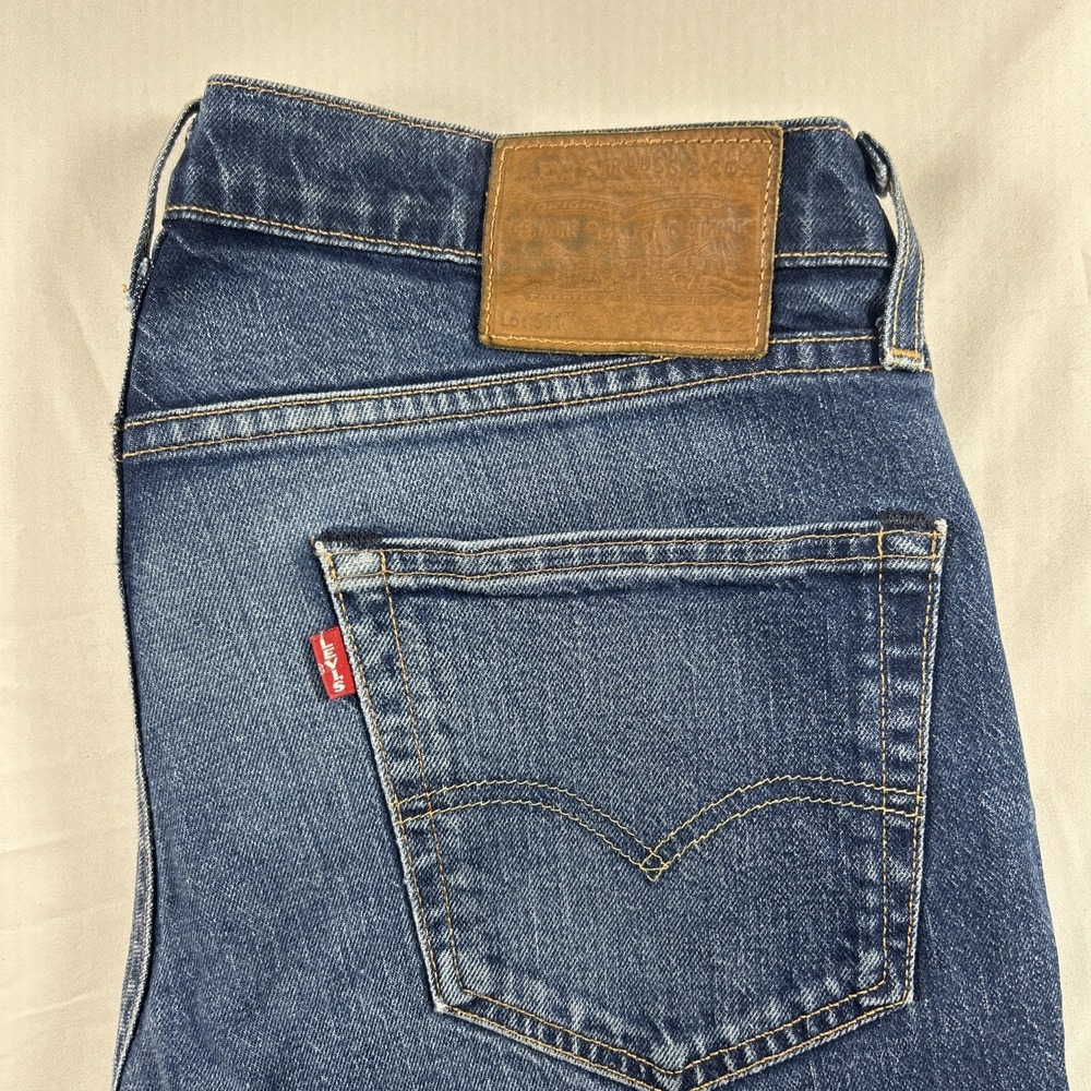 Levi’s 511 Men’s Jeans 33x32 Slim Fit Straight Leg Stretch Denim Blue